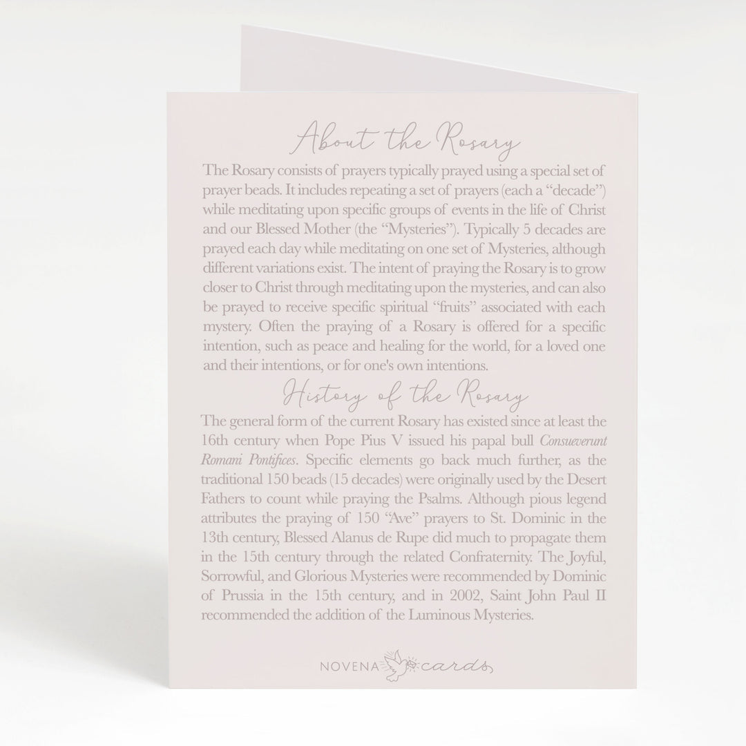 Rosary Card | Bouquet | Mixed Tulips