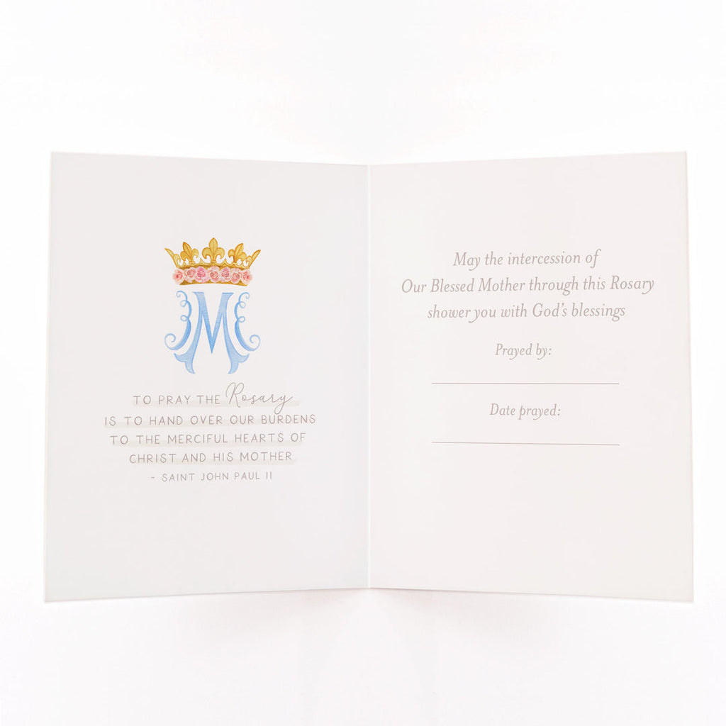 Rosary Card | Bouquet | Mixed Tulips