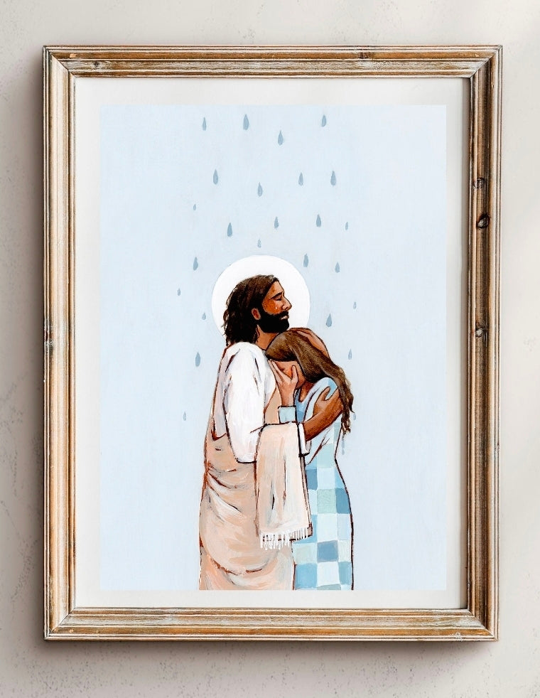 Comfort in the Rain, 5x7 (Print only)